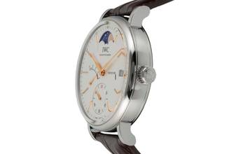 Thumbnail von IWC Portofino Hand-Wound Moonphase Hand-Wound Steel Ref. IW516401 B&P 2017