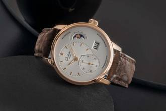 Thumbnail von Glashütte Original PanoMaticLunar 18k Rose Gold Ref. 90-02-45-35-04 B&P 2015