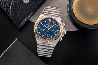 Thumbnail von Breitling Chronomat Chronograph Steel / Gold Automatic Ref UB0134101C1U1 Papers