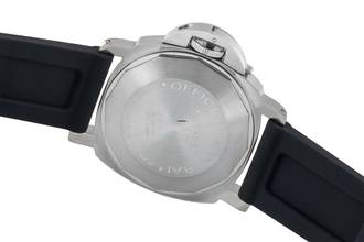 Thumbnail von Panerai Luminor Marina Automatic stainless steel automatic men's watch Ref. PAM00086 B&P 2002