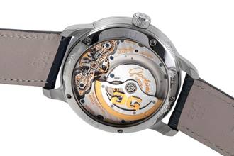 Thumbnail von Glashütte Original PanoMaticLunar Steel Automatic Men's Watch Ref 1-90-02-42-32-01 Papers