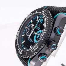 Thumbnail von Omega Seamaster Planet Ocean Chronograph 46 Alinghi Black Ceramic – 215.92.46.51.01.003 – like NEW – 02/24 – Full Set