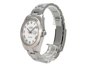 Thumbnail von Rolex Datejust 41 Edelstahl Weißgold 126334 Weiß Römisch Oyster