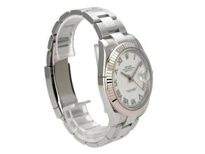 Thumbnail von Rolex Datejust 41 Edelstahl Weißgold 126334 Weiß Römisch Oyster