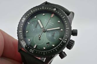 Thumbnail von Blancpain Fifty Fathoms Bathyscaphe Chronograph Flyback 5200-0153-B52A Green Dial