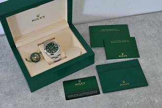 Thumbnail von Rolex Oyster Perpetual 41 Automatik 124300 Green Grün Verde