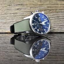 Thumbnail von IWC Fliegeruhr Chronograph Pilot Chronograph Le Petit Prince IW377714 Blue Dial - Rubber B