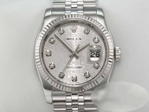  Rolex Datejust 36 36mm 116234 Stahl Weissgold 750 Diamanten Automatik Stainless Steel 18kt White Gold Jubilé-band Chronometer Oyster 
