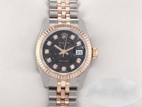  Rolex Lady-Datejust 26mm 179171 2011 Stahl Roségold 750 Diamanten Automatik Stainless Steel 18kt Rose Gold Jubilé-band Chronometer Oyster Black Dial 