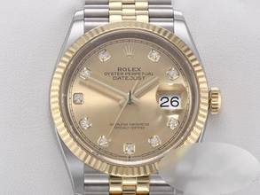 Thumbnail von Rolex Datejust 36 126233 Edelstahl Gelbgold 750 Diamanten Automatik Stainless Steel 18kt Yellow Gold Jubilé-band Chronometer Oyster