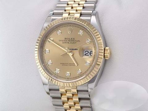  Rolex Datejust 36 126233 Edelstahl Gelbgold 750 Diamanten Automatik Stainless Steel 18kt Yellow Gold Jubilé-band Chronometer Oyster 