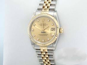 Thumbnail von Rolex Datejust 31 Stahl Gelbgold 750 Diamanten Automatik Gold Stahl Stainless Steel 18kt Yellow Gold Jubilé-band Chronometer Oyster