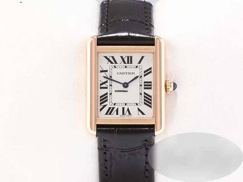  Cartier Tank Solo Edelstahl Rosegold 750 2017 W5200024 Stahl 18kt Rose Gold Damen Steel 