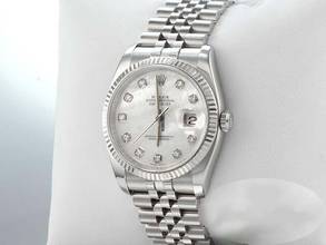 Thumbnail von Rolex Datejust 36 116234 2012 Stahl Weissgold 750 Diamanten Perlmutt Automatik Stainless Steel 18kt White Gold Jubilé-band Chronometer Oyster