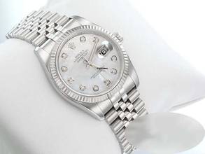 Thumbnail von Rolex Datejust 36 116234 2012 Stahl Weissgold 750 Diamanten Perlmutt Automatik Stainless Steel 18kt White Gold Jubilé-band Chronometer Oyster