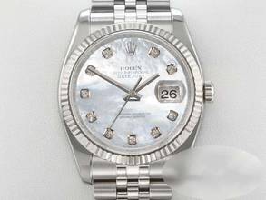  Rolex Datejust 36 116234 2012 Stahl Weissgold 750 Diamanten Perlmutt Automatik Stainless Steel 18kt White Gold Jubilé-band Chronometer Oyster 