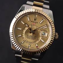 Thumbnail von Rolex Sky-Dweller Steel/Gold Champagne Dial
