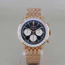  Breitling Navitimer 1 B01 Chronograph 43 18k Rosegold verklebt ungetragen Full Set 