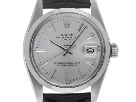  Rolex Oyster Perpetual Date Ref.1500 Bj.1980 original Box sehr guter Zustand Vintage Oyster Perpetual Date open 6/9 Stahl 