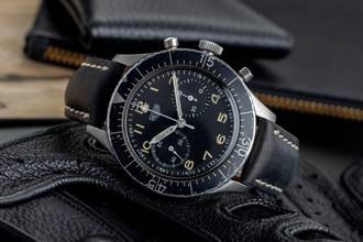 Thumbnail von This year, Bundeswehr Flyback Chronograph manual winding 1550 SG vintage classic