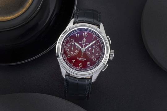  Breitling Premier Chronograph Stahl Handaufzug Ref. AB0930D41K1P1 Limited 