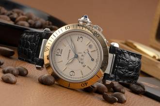 Thumbnail von Cartier Pasha Power Reserve Steel / Gold Men's Watch Ref. W31012H3 1033