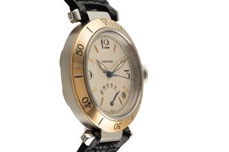 Thumbnail von Cartier Pasha Power Reserve Steel / Gold Men's Watch Ref. W31012H3 1033
