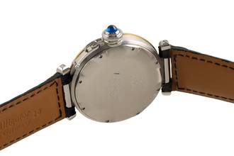 Thumbnail von Cartier Pasha Power Reserve Steel / Gold Men's Watch Ref. W31012H3 1033