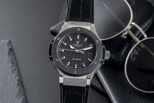  Hublot Big Bang Stahl Automatik Herrenuhr Ref. 365.SM.1770.LR Papiere 