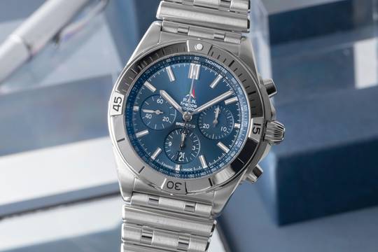  Breitling Chronomat 42 B01 42 Frecce Tricoliri Stahl Automatik Ref. AB0134 Ltd B&P 