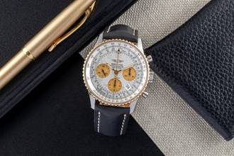 Breitling Navitimer Chronograph Steel / Gold Automatic Men's Ref D23322 Papers