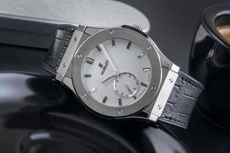 Thumbnail von Hublot Classic Fusion Ultra-Thin Titanium Hand-Wound Men's Watch Ref. 515.NX.2210.LR