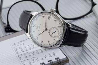 Thumbnail von IWC Portugieser Handaufzug 8 Tage Handaufzug Stahl Herrenuhr Ref. IW510203