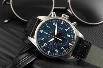Thumbnail von IWC Pilot's Watch Chronograph Pilot Fliegeruhr Chronograph Automatic Stainless Steel Men's Watch Ref. IW377701