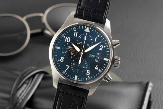  IWC Fliegeruhr Chronograph Pilot Fliegeruhr Chronograph Automatik Edelstahl Herrenuhr Ref. IW377701 
