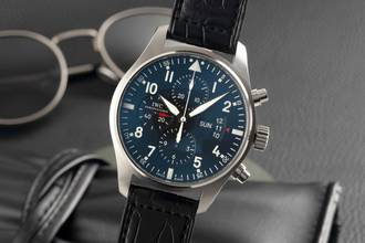 IWC Pilot's Watch Chronograph Pilot Fliegeruhr Chronograph Automatic Stainless Steel Men's Watch Ref. IW377701
