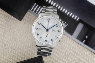 Thumbnail von IWC Portugieser Chronograph Steel Automatic Men's Watch Ref IW371617