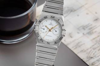 Omega Constellation Day-Date Steel Quartz Men's Watch 396.1070.1 396.1080.1