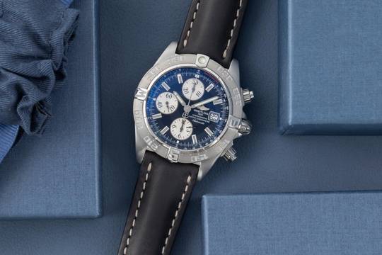  Breitling Galactic Chronograph Automatik Datum Edelstahl Herrenuhr Ref. A13364 