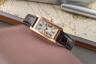 Thumbnail von Cartier Tank Américaine 18k Rose Gold Quartz Ladies' Watch Ref. W2607456 2503