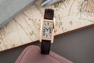 Thumbnail von Cartier Tank Américaine 18k Rose Gold Quartz Ladies' Watch Ref. W2607456 2503