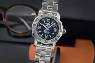 Breitling Colt Quartz Black Dial Stainless Steel Quartz Ladies' Watch Ref. A7738711 Papers 2013