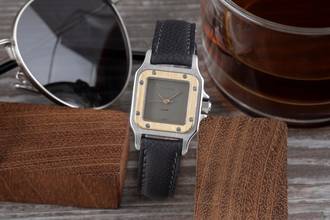 Thumbnail von Cartier Santos Lady Stahl / Gold Automatik Damenuhr Ref. 0902