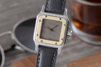Thumbnail von Cartier Santos Lady Stahl / Gold Automatik Damenuhr Ref. 0902