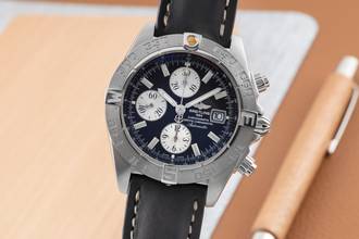 Breitling Galactic Chronograph Automatic Date Stainless Steel Men's Watch Ref. A13364