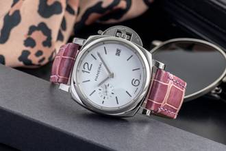Thumbnail von Panerai Luminor Due Luna Steel Automatic Men's Watch Ref. PAM01306 B&P 2021
