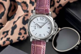 Panerai Luminor Due Luna Steel Automatic Men's Watch Ref. PAM01306 B&P 2021
