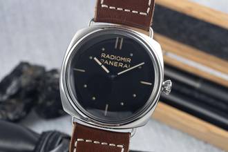 Panerai Radiomir stainless steel manual winding men's watch Ref. PAM00449 papers