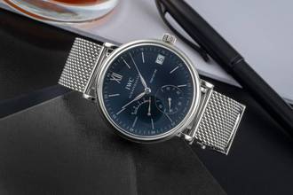 Thumbnail von IWC Portofino Hand-Wound Stainless Steel Men's Watch Ref. IW510116 Box & Papers 2009