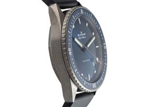 Thumbnail von Blancpain Fifty Fathoms Bathyscaphe Blue Ceramic 5000-0240-NAOA B&P NP €14,700